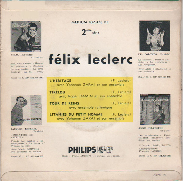Félix Leclerc - L'Héritage | Philips (432.428 BE) - 2
