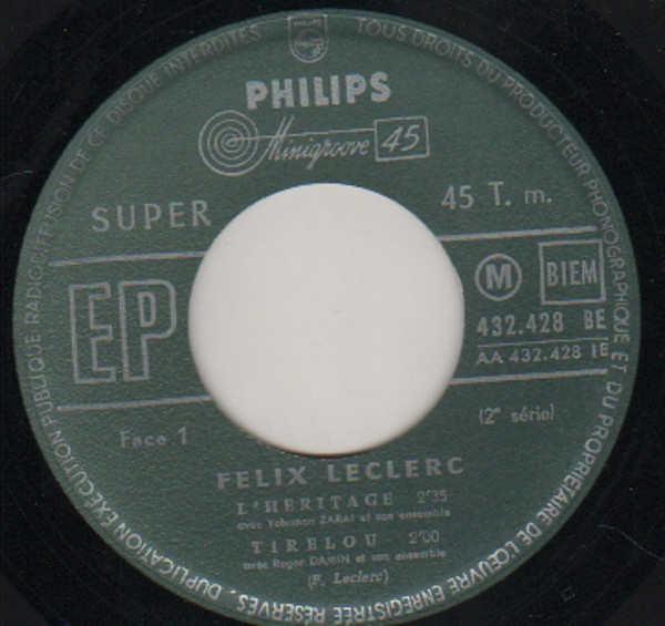 Félix Leclerc - L'Héritage | Philips (432.428 BE) - 3