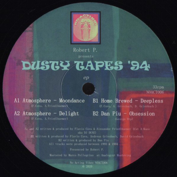 Roberto Pistolese presents Atmosphere , Home Brewed , Dan Piu - Dusty Tapes '94 EP | No Acting Vibes (NOACT006) - main