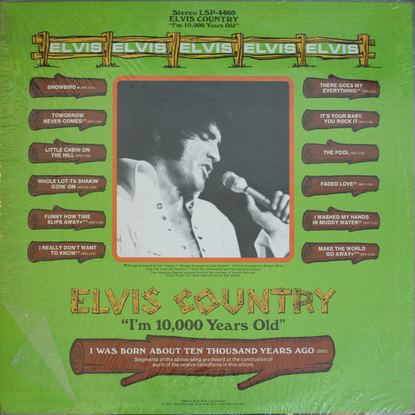 Elvis Presley - Elvis Country (I'm 10,000 Years Old) | RCA Victor (LSP-4460) - 2 Elvis Presley - Elvis Country (I'm 10,000 Years Old) | RCA Victor (LSP-4460) - 2