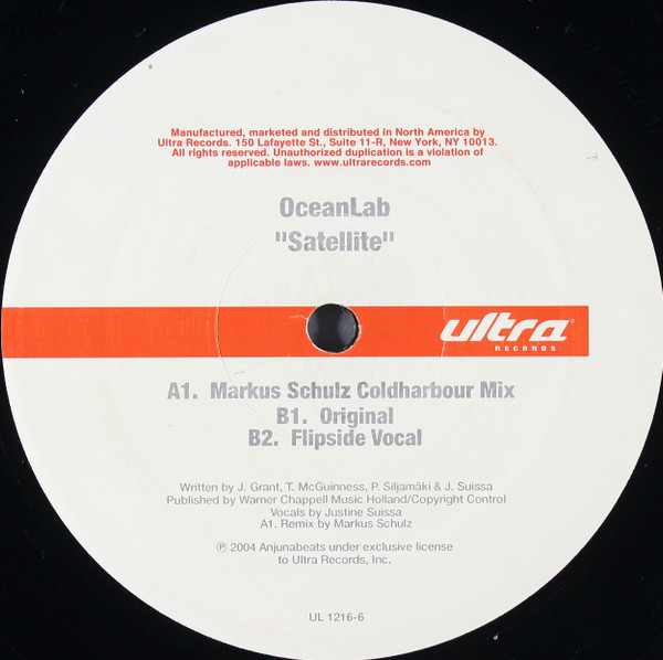 OceanLab - Satellite | Ultra Records (UL 1216-6) - 2 OceanLab - Satellite | Ultra Records (UL 1216-6) - 2