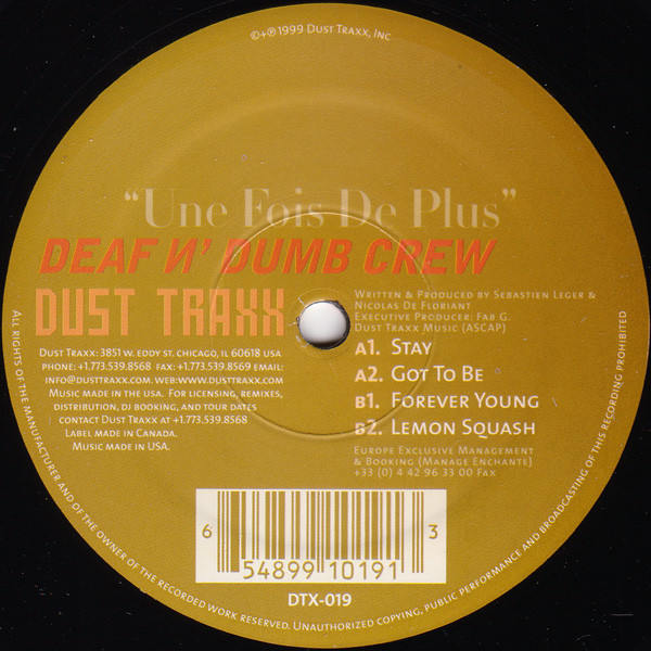 Deaf'N Dumb Crew - Une Fois De Plus | Dust Traxx (DTX019)