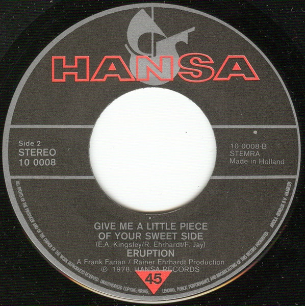 Eruption - Leave A Light | Hansa (10 0008) - 4