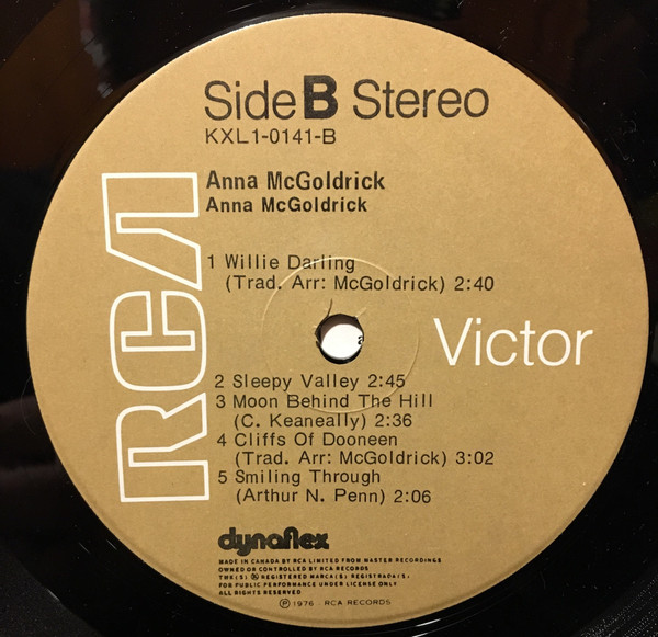 Anna McGoldrick - Anna McGoldrick | RCA Victor (KXL1-0141) - 4 Anna McGoldrick - Anna McGoldrick | RCA Victor (KXL1-0141) - 4