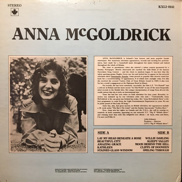 Anna McGoldrick - Anna McGoldrick | RCA Victor (KXL1-0141) - 2 Anna McGoldrick - Anna McGoldrick | RCA Victor (KXL1-0141) - 2