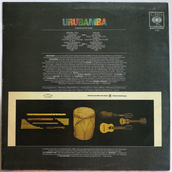 Urubamba - Urubamba | CBS (14461) - 2 Urubamba - Urubamba | CBS (14461) - 2