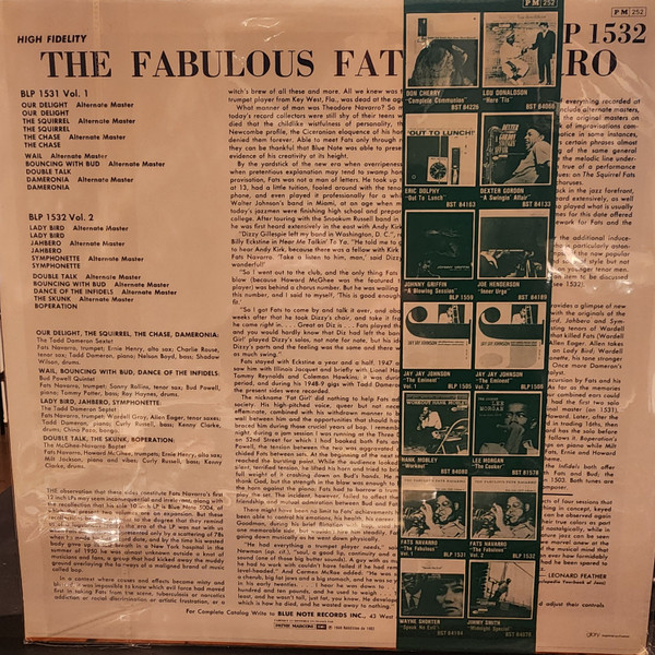 Fats Navarro - The Fabulous Fats Navarro Volume 2 | Blue Note (BLP 1532) - 3