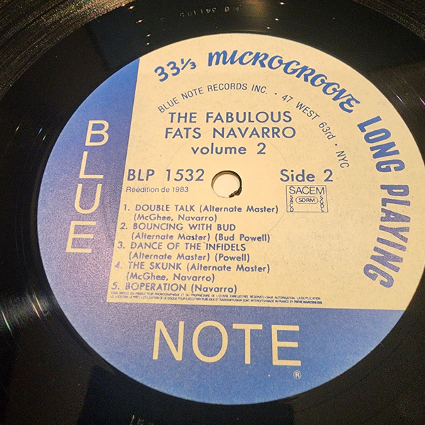 Fats Navarro - The Fabulous Fats Navarro Volume 2 | Blue Note (BLP 1532) - 4