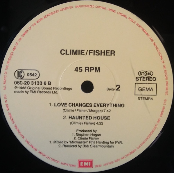 Climie Fisher - Love Like A River | EMI (20 3133 6) - 2 Climie Fisher - Love Like A River | EMI (20 3133 6) - 2