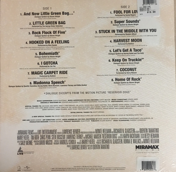 Various - Reservoir Dogs (Original Motion Picture Soundtrack) | Geffen Records (0602547670410) - 2 Various - Reservoir Dogs (Original Motion Picture Soundtrack) | Geffen Records (0602547670410) - 2