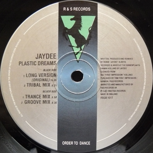 Jaydee - Plastic Dreams (Mixes) | R & S Records (RSGB 101T) - main