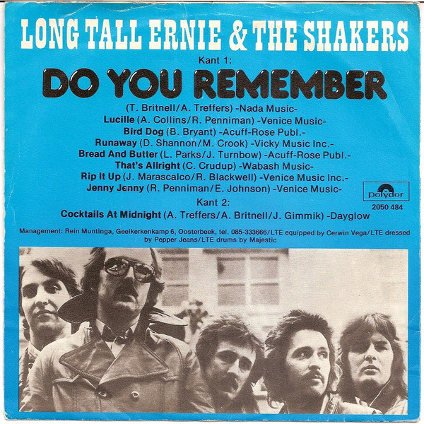 Long Tall Ernie And The Shakers - Do You Remember | Polydor (2050 484) - 2 Long Tall Ernie And The Shakers - Do You Remember | Polydor (2050 484) - 2