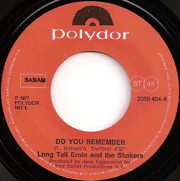 Long Tall Ernie And The Shakers - Do You Remember | Polydor (2050 484) - 3 Long Tall Ernie And The Shakers - Do You Remember | Polydor (2050 484) - 3