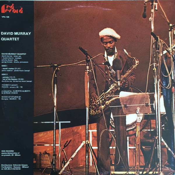 David Murray Quartet With Butch Morris - Last Of The Hipman | Red Record (VPA 129) - 2 David Murray Quartet With Butch Morris - Last Of The Hipman | Red Record (VPA 129) - 2