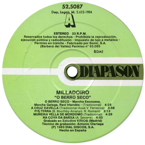 Milladoiro - O Berro Seco | Diapason (52.5087) - 4