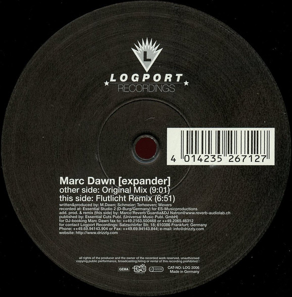 Marc Dawn - Expander | Logport Recordings (LOG 2006) - 3 Marc Dawn - Expander | Logport Recordings (LOG 2006) - 3