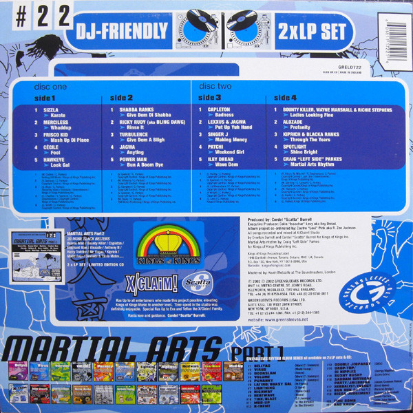 Various - Martial Arts Part 1 | Greensleeves Records (GRELD 722) - 2 Various - Martial Arts Part 1 | Greensleeves Records (GRELD 722) - 2