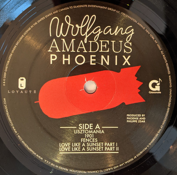 Phoenix - Wolfgang Amadeus Phoenix | Glassnote (GLS-0105-01) - 3