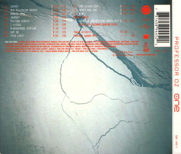 Professor Oz - One | Pro-Zak Trax (589 445-2) - 2 Professor Oz - One | Pro-Zak Trax (589 445-2) - 2