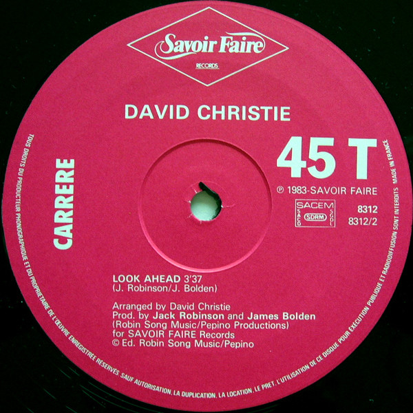 David Christie - Stress | Carrere (8312) - 3 David Christie - Stress | Carrere (8312) - 3