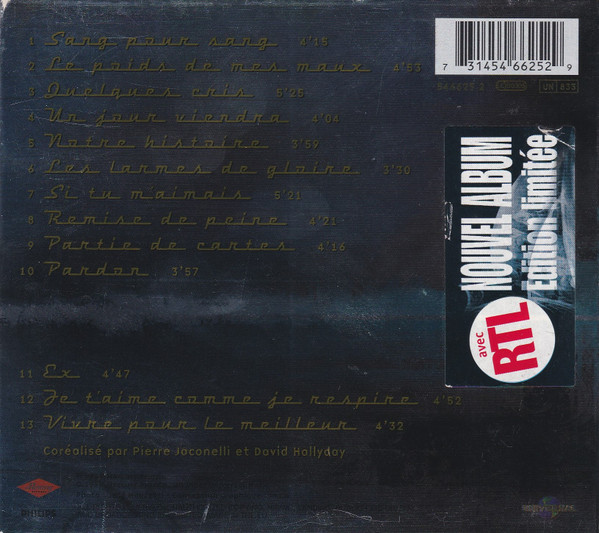 Johnny Hallyday - Sang Pour Sang | Mercury (546625 2) - 2