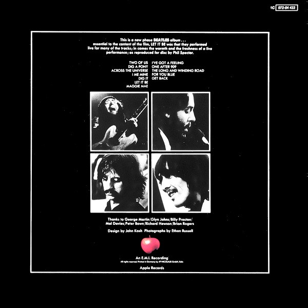 The Beatles - Let It Be | Apple Records (1C 072-04 433) - 2 The Beatles - Let It Be | Apple Records (1C 072-04 433) - 2