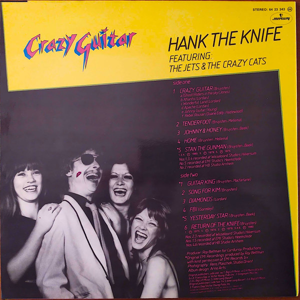 Hank The Knife Featuring Hank The Knife And The Jets & Hank The Knife & The Crazy Cats - Crazy Guitar | Mercury (64 23 343) - 2
