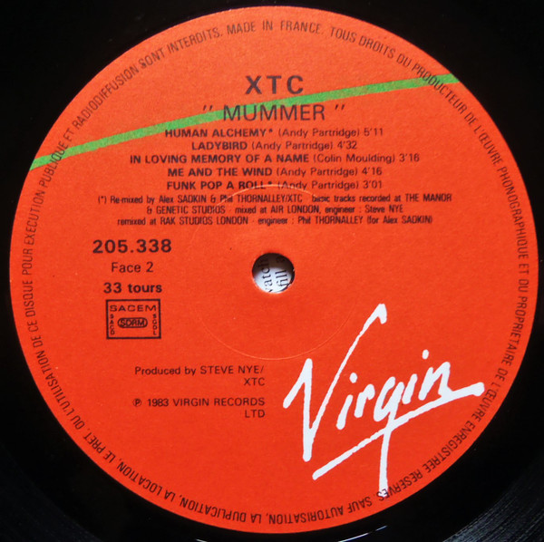 XTC - Mummer | Virgin (205 338) - 3 XTC - Mummer | Virgin (205 338) - 3