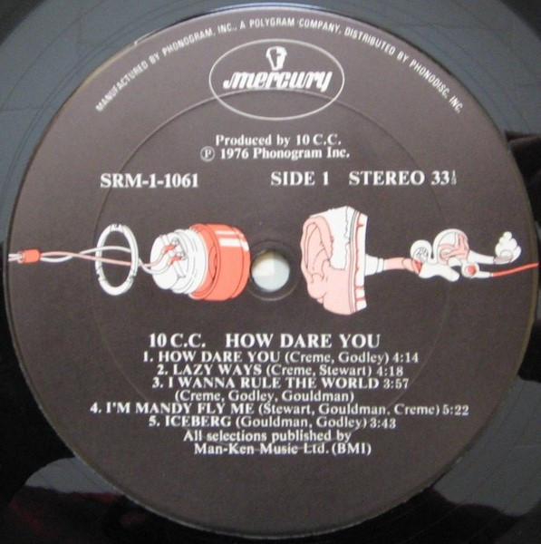 10cc - How Dare You! [Vinyl] | Mercury (SRM-1-1061) - 3