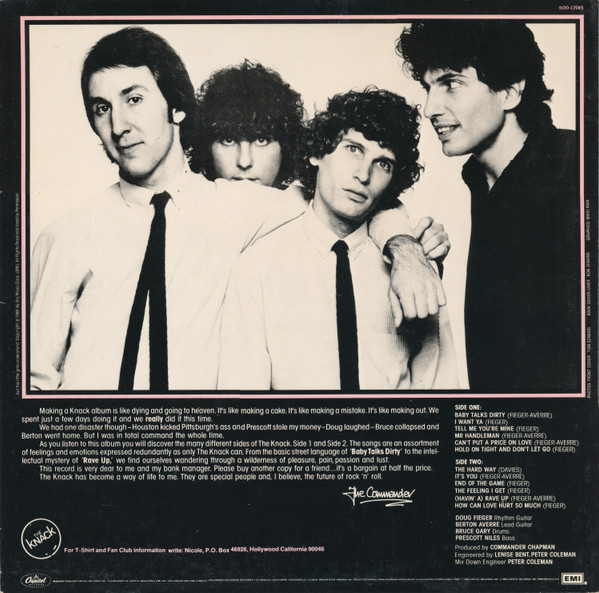 The Knack - ...But The Little Girls Understand | Capitol Records (SOO-12045) - 2 The Knack - ...But The Little Girls Understand | Capitol Records (SOO-12045) - 2