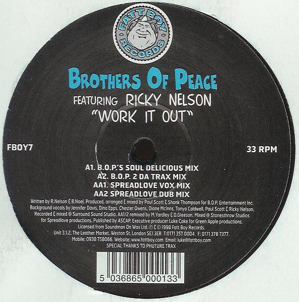 B.O.P. Featuring Ricky Nelson - Work It Out | Fatt Boy Records (FBOY7) - main B.O.P. Featuring Ricky Nelson - Work It Out | Fatt Boy Records (FBOY7) - main