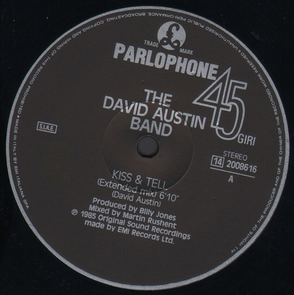 The David Austin Band - Kiss And Tell | Parlophone (14 2008616) - 2