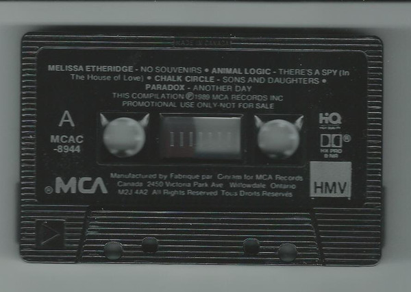 Various - HMV - MCA Music Sampler [Cassette] | MCA Records (MCAC-8944) - 3