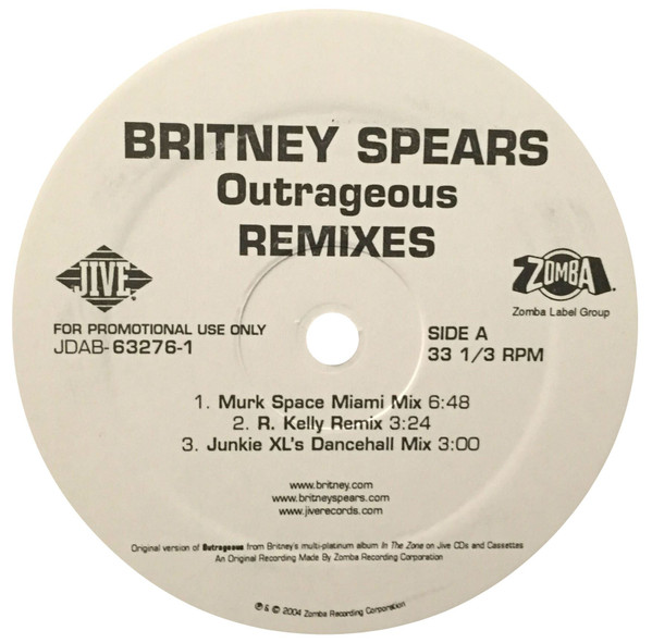 Britney Spears - Outrageous (Remixes) (12") [Vinyl] | Jive (JDAB-63276-1) - 4