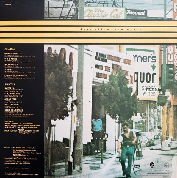 The Sweet - Desolation Boulevard [Vinyl] | Capitol Records (ST-11395) - 2