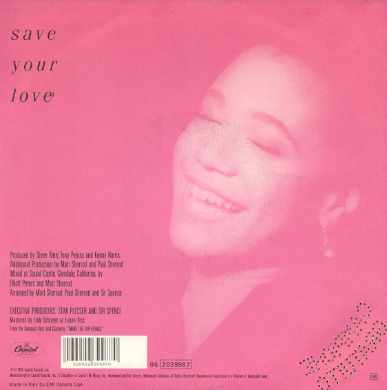 Tracie Spencer - Save Your Love | Capitol Records (06 2039987) - 2
