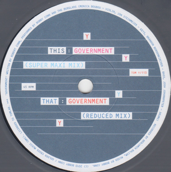 Bobby Conn - The Tomlab Alphabet Singles Series Y | Tomlab (TOM Y/113) - 4