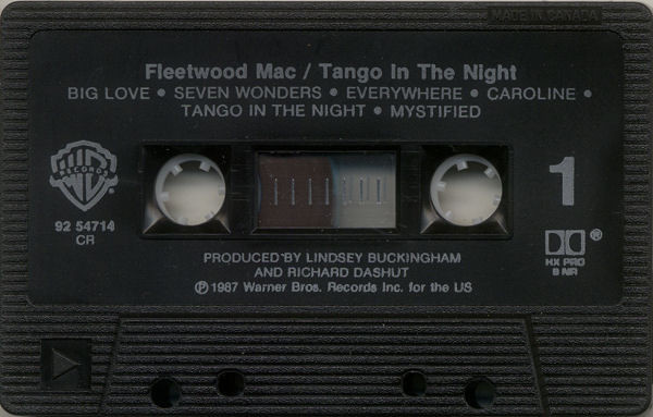 Fleetwood Mac - Tango In The Night [Cassette] | Warner Bros. Records (92 54714) - 4