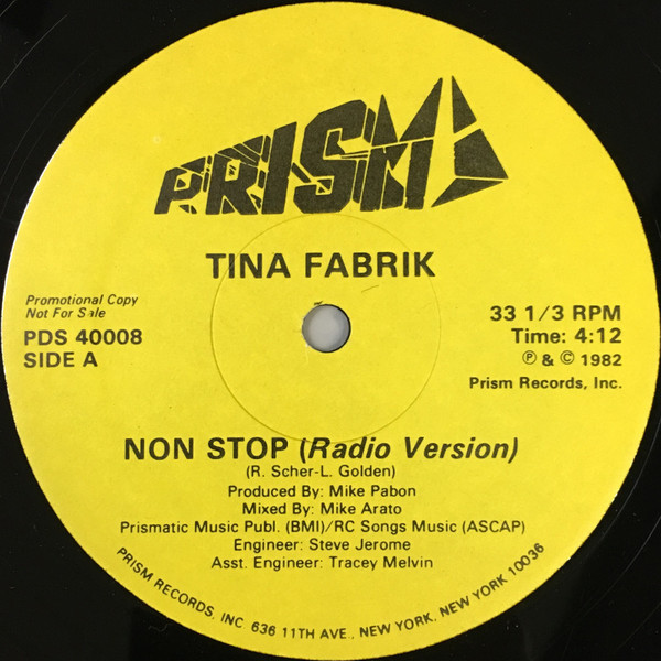 Tina Fabrique - Non Stop | Prism (PDS 40008)