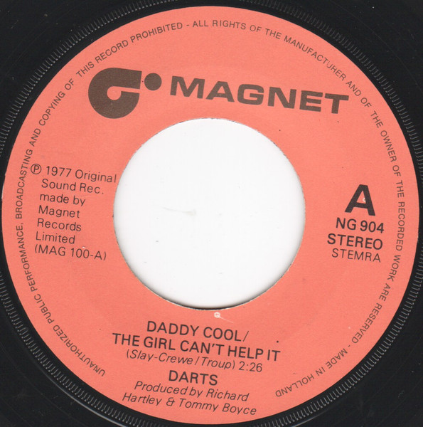 Darts - Daddy Cool The Girl Can't Help It | Magnet (NG 904) - 3