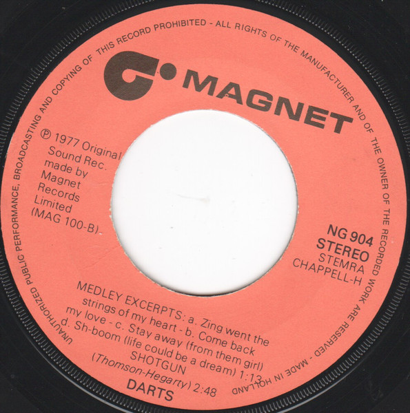 Darts - Daddy Cool The Girl Can't Help It | Magnet (NG 904) - 4
