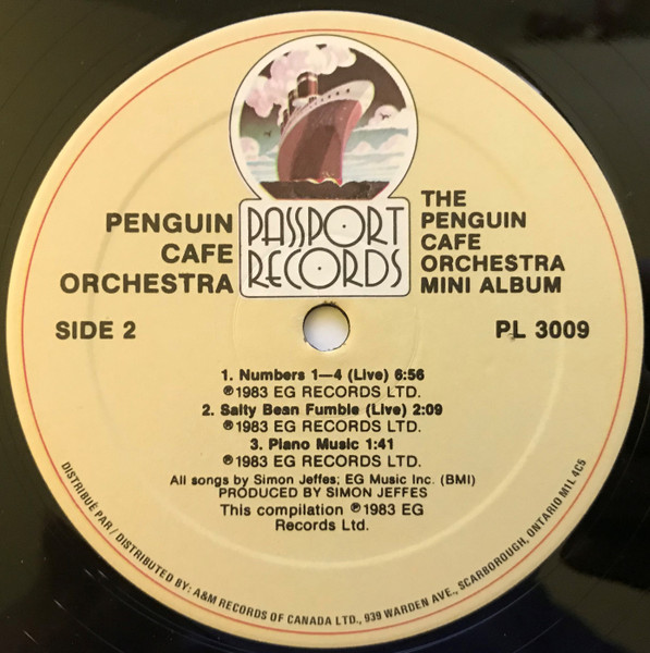 Penguin Cafe Orchestra - The Penguin Cafe Orchestra Mini Album [Vinyl] | Passport Records (PL 3009) - 4