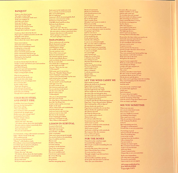 Joni Mitchell - For The Roses | Asylum Records (R1 5057) - 2