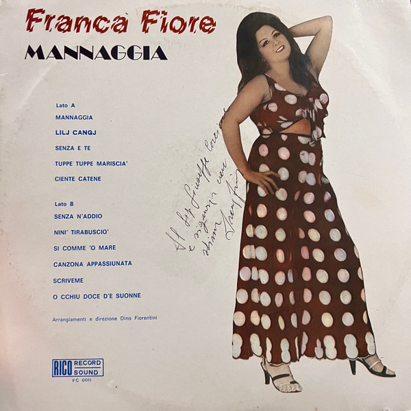 Franca Fiore - Mannaggia | Rico Record Sound (FC 0011)