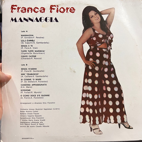 Franca Fiore - Mannaggia | Rico Record Sound (FC 0011) - 4 Franca Fiore - Mannaggia | Rico Record Sound (FC 0011) - 4