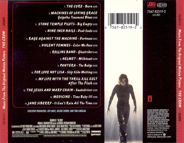 Various - The Crow (Music From The Original Motion Picture) | Atlantic (7567-82519-2) - 2