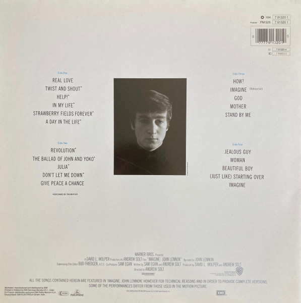 John Lennon - Imagine (Music From The Motion Picture) | Parlophone (7 91320 1) - 4