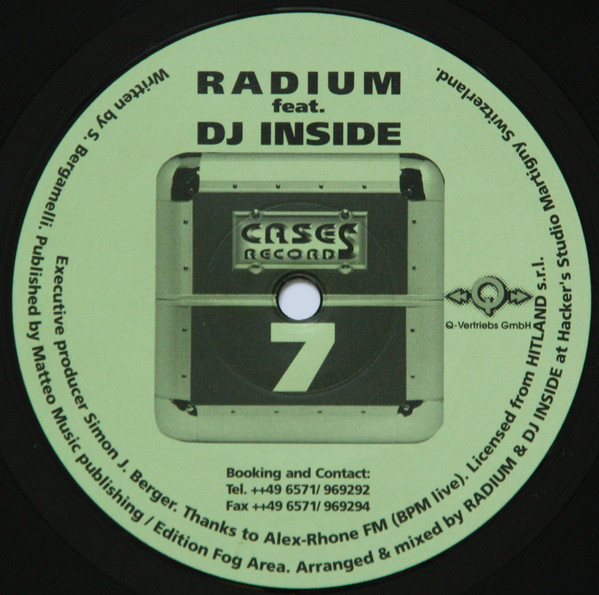 Radium Feat. DJ Inside - Universe Of Dreams | Cases Records (CASES 7) - 2