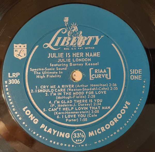 Julie London - Julie Is Her Name | Liberty (LRP 3006) - 3