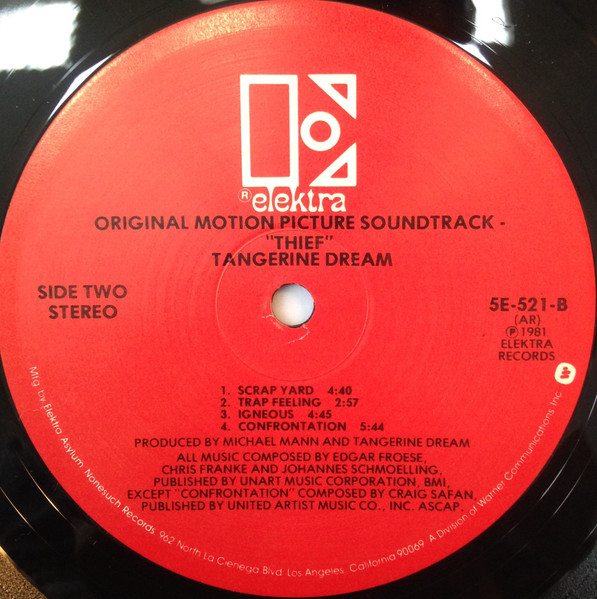 Tangerine Dream - Thief | Elektra (5E-521) - 4 Tangerine Dream - Thief | Elektra (5E-521) - 4